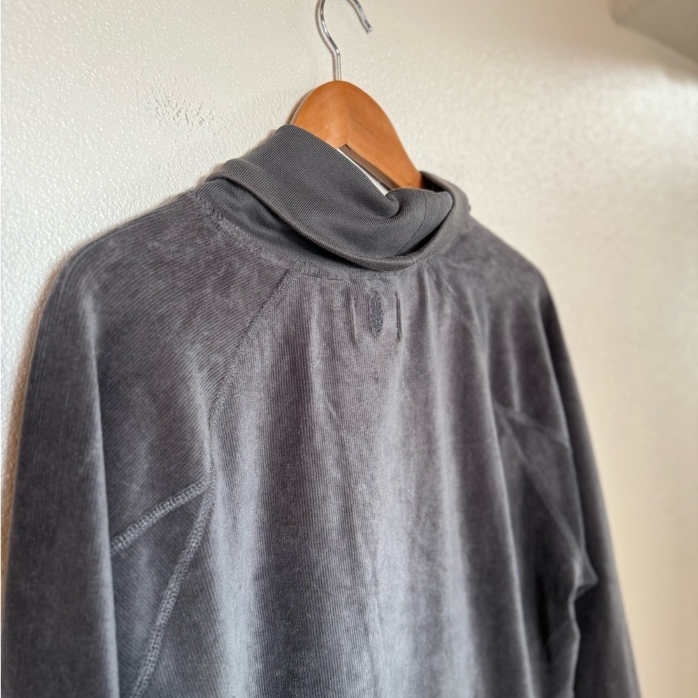 Free People Movement Last Chance Velour Pullover Sweater Xs F16 View 5